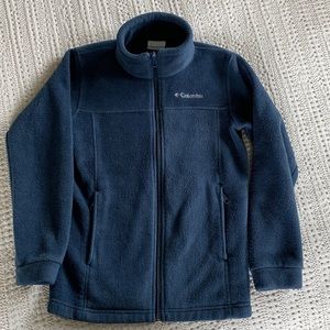 Columbia Youth Fleece Navy Blue Jacket